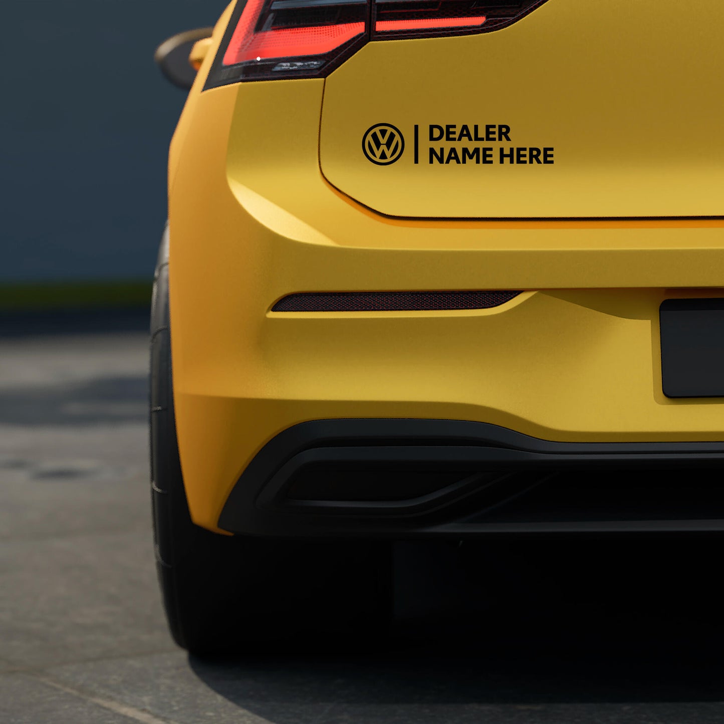 CUSTOM CAR DEALER DECALS